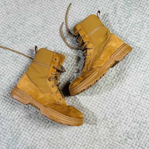 5.11 Tactical Boots Mens US 8.5 Speed 4.0 8" Dark Coyote 106 Side Zip 1720044 - Picture 1 of 6